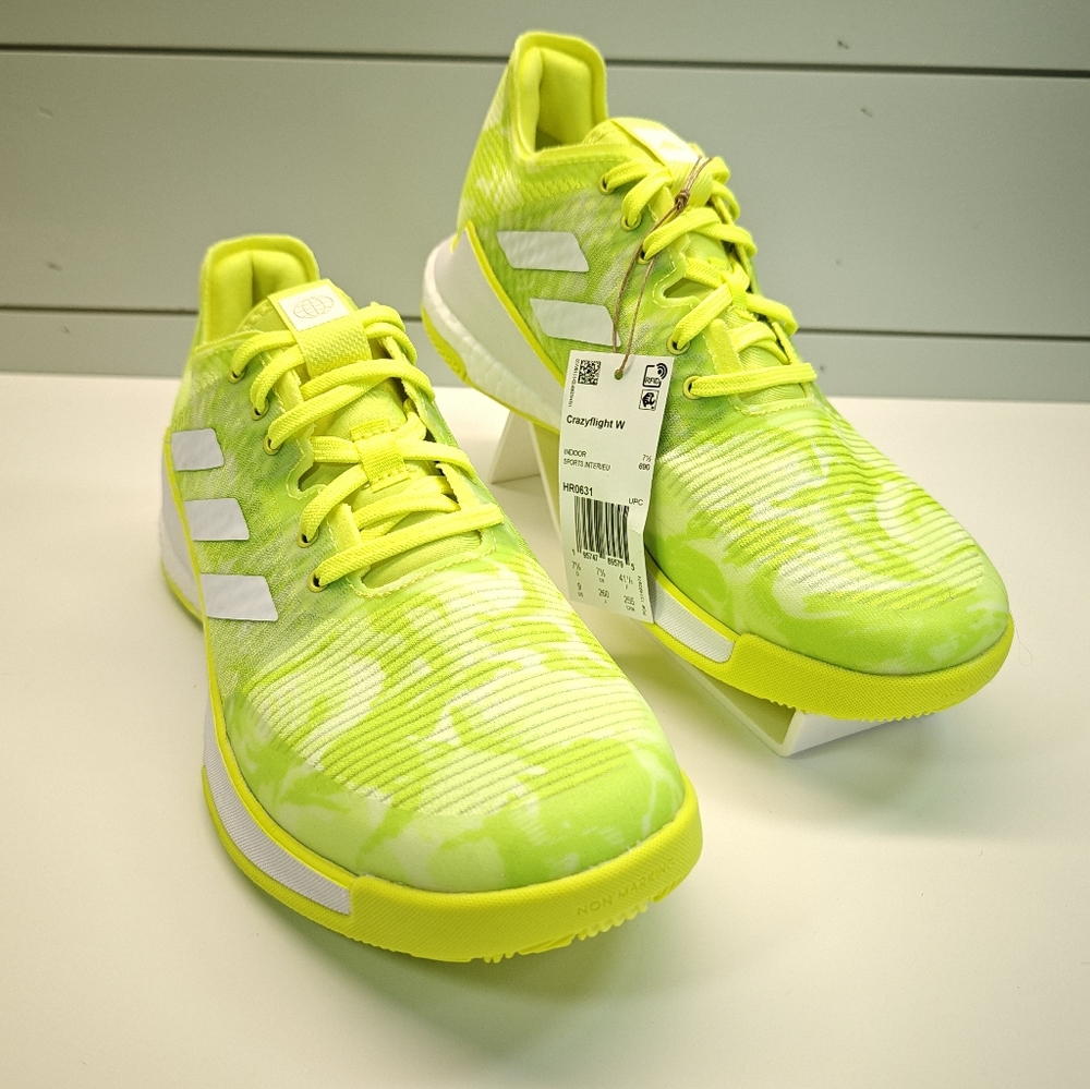Adidas CrazyFlight Team Solar Yellow Volleyball Bright Sneakers Size Women's 9